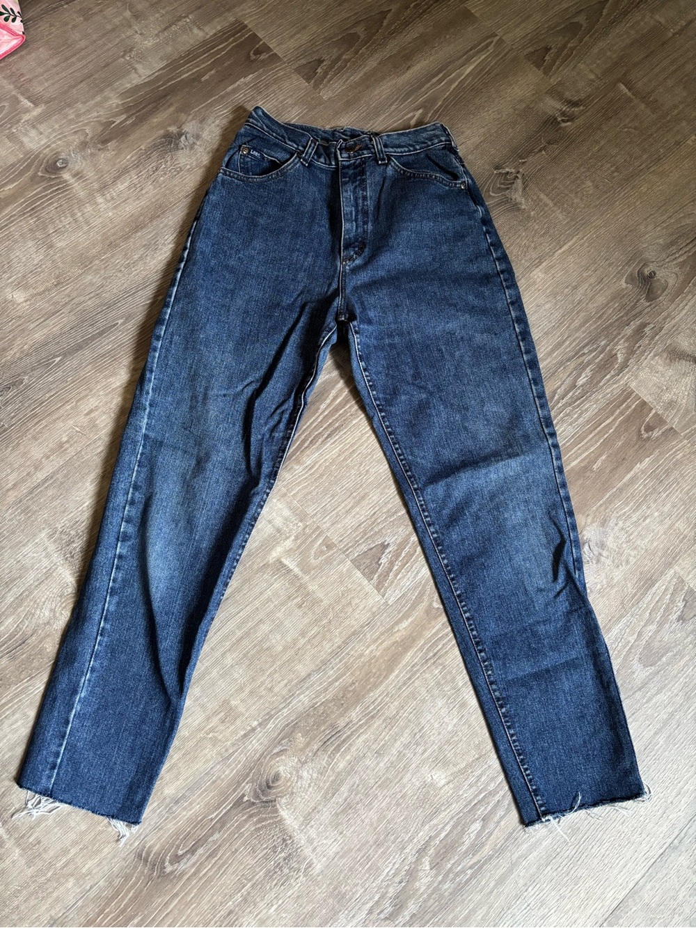 Lee Women's High-Rise Dark Blue Denim Jeans